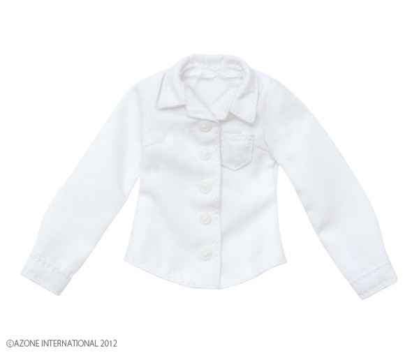 Open Collar Long Sleeved Shirt (White), Azone, Accessories, 1/6, 4580116037290