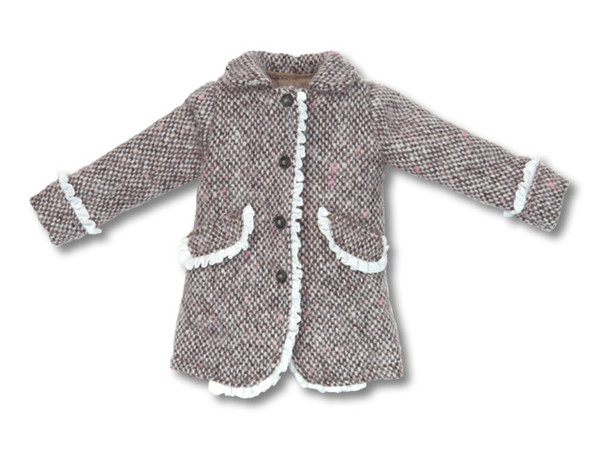 Romantic Girly! Knubbed Tweed Coat (Brown), Azone, Accessories, 1/6, 4571116994126