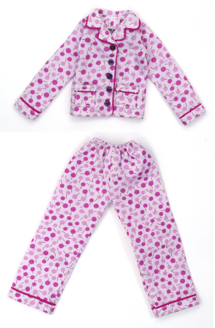 Cherry Pattern Pajama Set (Purple), Azone, Accessories, 1/6, 4571117001014