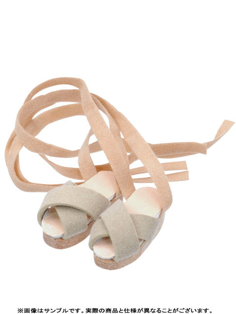 Wood Sole Ribbon Sandal (Beige), Azone, Accessories, 1/6, 4571116997462