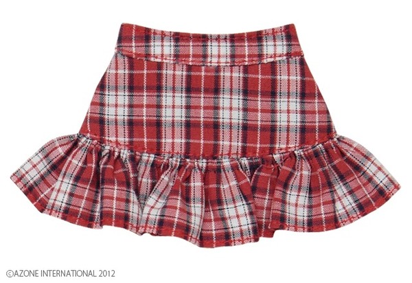 Frill Tiered Skirt (Red Check), Azone, Accessories, 1/6, 4580116037696