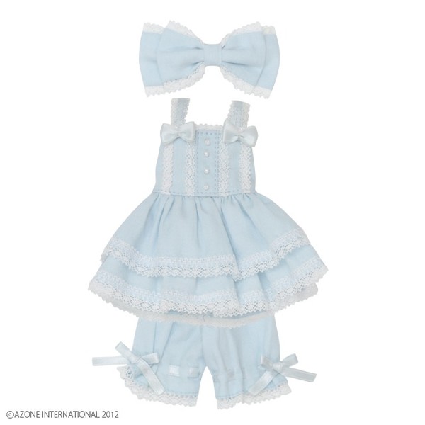 Angelica Tunic Camisole Dress Set (Sax), Azone, Accessories, 1/6, 4580116037801