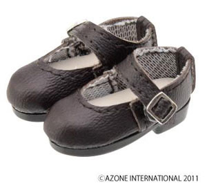 Saint Iferia Girls School Strap Shoes (Dark Brown), Azone, Accessories, 1/6, 4580116035272