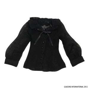Frill Collar Blouse (Black), Azone, Accessories, 1/6, 4580116035661