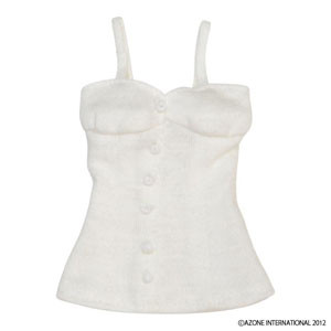 Center Button Camisole (White), Azone, Accessories, 1/6, 4580116035746
