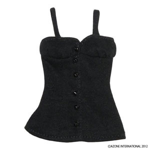 Center Button Camisole (Black), Azone, Accessories, 1/6, 4580116035739