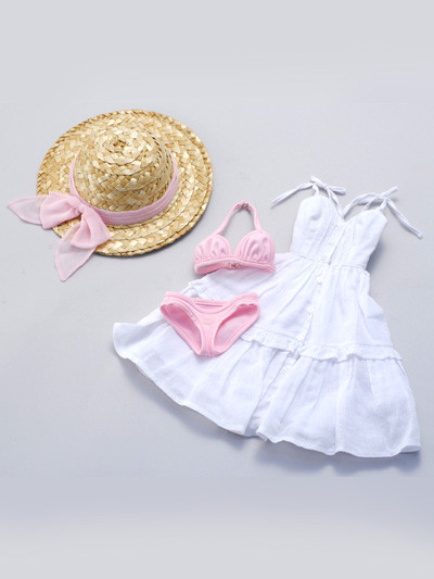 Pink Bikini With Dress Set, Volks, Accessories, 1/3