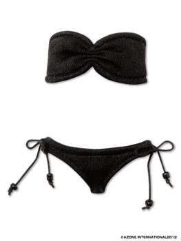 Bandeau Bikini Swimsuit (Black), Azone, Accessories, 1/6, 4580116036859
