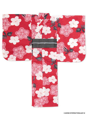 Yukata Set -Goldfish And Ume- (Red), Azone, Accessories, 1/3, 4580116036958