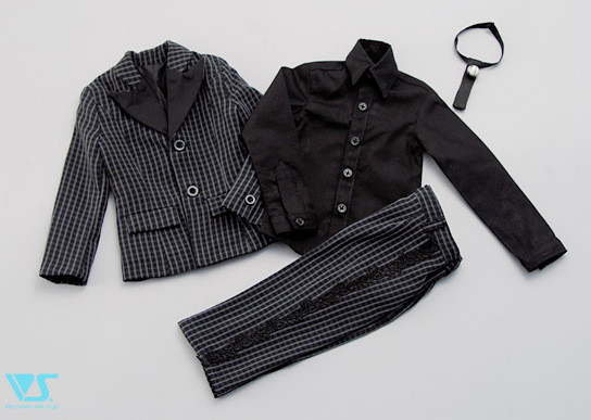 Black Lace Suit Set, Volks, Accessories, 1/3