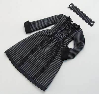 Black Lace Dress Set, Volks, Accessories, 1/3