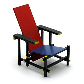 Rietveld Red And Blue Chair, Reac Japan, Accessories, 1/12
