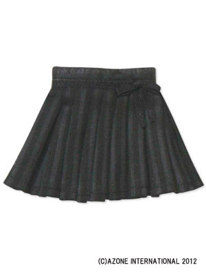 Ribbon Pleat Skirt (Black), Azone, Accessories, 1/6, 4580116036705