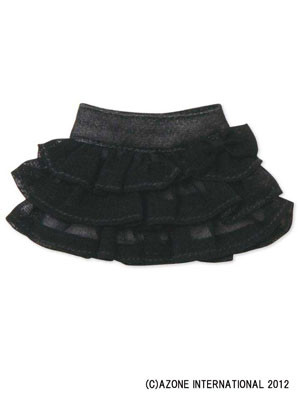 Ribbon Tiered Skirt (Black), Azone, Accessories, 1/6, 4580116036743
