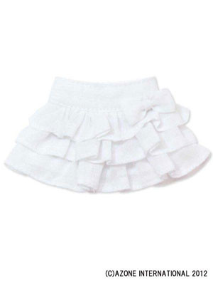 Ribbon Tiered Skirt (White), Azone, Accessories, 1/6, 4580116036767