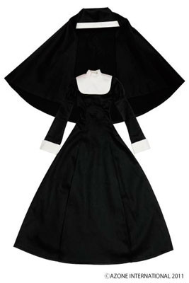 Nun's Robe Set (Black), Azone, Accessories, 1/3, 4580116035289