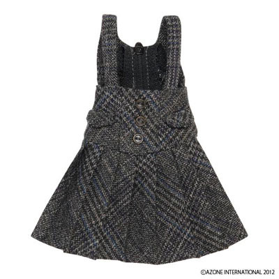 Blue Bird's Song Pleat Jumper Skirt (Brown Check), Azone, Accessories, 1/6, 4580116035593