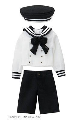 Gymnasium Sailor Suit Set (Black x Off-white), Azone, Accessories, 1/6, 4580116036231