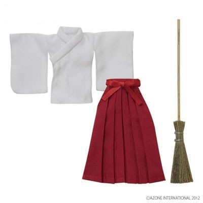 Miko Clothes (White and Red), Azone, Accessories, 1/12, 4580116035012