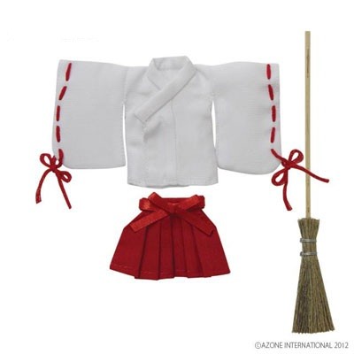 Mini Miko Clothes (White and Red), Azone, Accessories, 1/12, 4580116035005