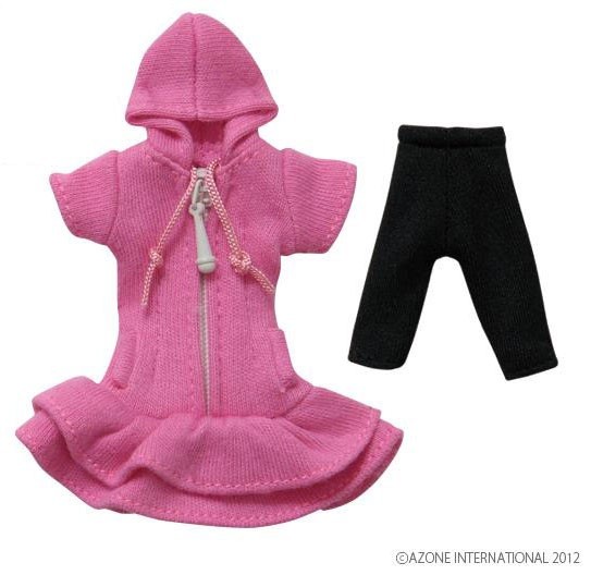 Knit One-Piece With Parka (Pink), Azone, Accessories, 1/12, 4580116035104