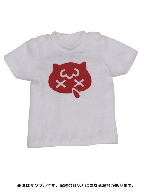 Snotty Cat Mini T-shirt (White and Red), Azone, Accessories, 4571117008259