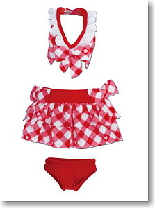 Frill Ribbon Bikini Set (red), Azone, Accessories