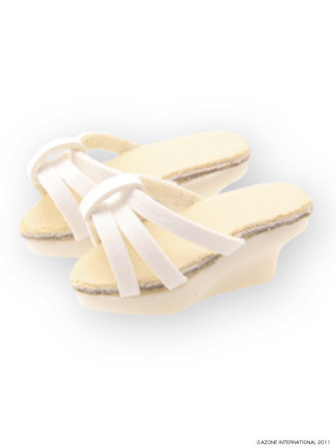 MykeeSurf Wedge Sole Sandals (White), Azone, Accessories, 1/6, 4580116033414