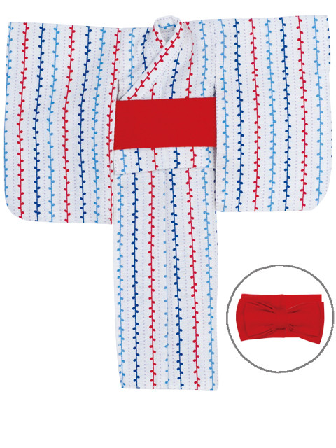 Yukata Set (Bean Petiole, Blue & Red), Azone, Accessories, 4571117001519