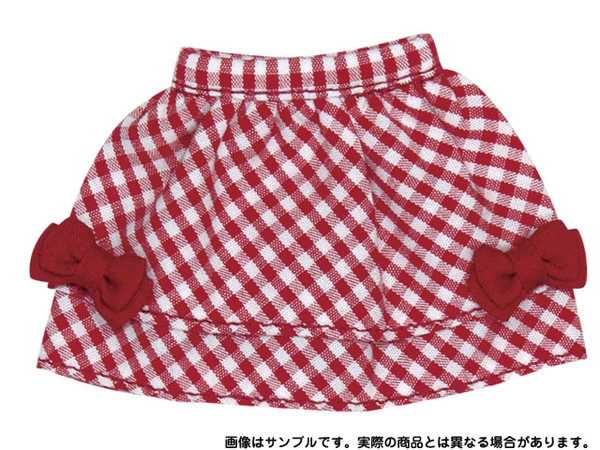 Snotty Cat Mini Check Ribbon Skirt (Red), Azone, Accessories, 1/6, 4571117009669