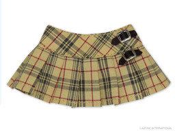 Side Belt Pleated Skirt (Beige Check), Azone, Accessories, 1/6, 4580116032585