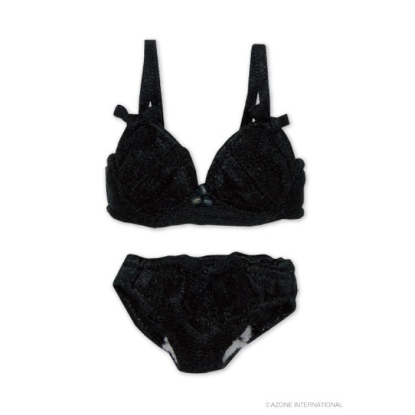 Lace Bra And Panties Set (Black), Azone, Accessories, 1/6, 4580116032646