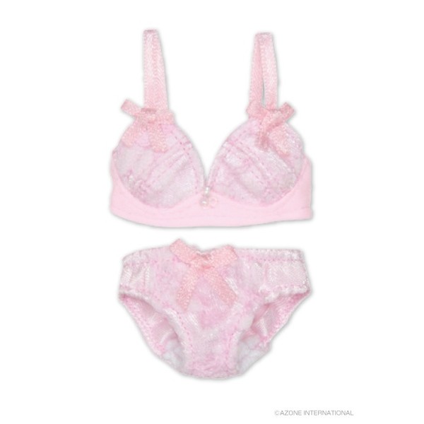 Lace Bra And Panties Set (Pink), Azone, Accessories, 1/6, 4580116032653