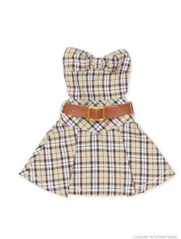 PNM Bare Top One-Piece Dress (Beige Tartan), Azone, Accessories, 1/6, 4580116032325