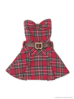 PNM Bare Top One-Piece Dress (Red Tartan), Azone, Accessories, 1/6, 4580116032318