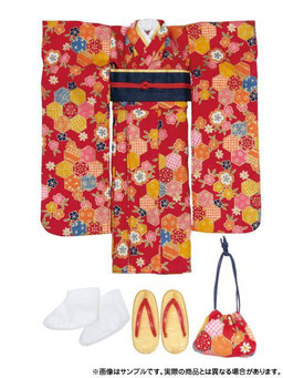 Kimono Set (Flower Dress, Red), Azone, Accessories, 1/6, 4580116030611