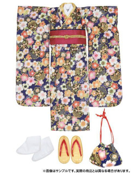 Kimono Set (Cherry Blossoms, Navy), Azone, Accessories, 1/6, 4580116030659