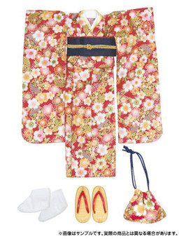 Kimono Set (Cherry Blossoms, Red), Azone, Accessories, 1/6, 4580116030673