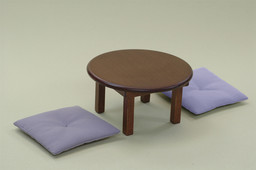 Wooden Low Table Set (Purple, Dark Brown), Azone, Accessories, 1/6