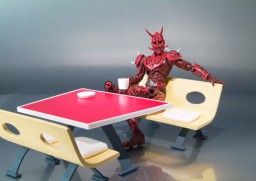 DenLiner Dining Car Table & Chairs, Kamen Rider Den-O, Bandai, Accessories, 1/12
