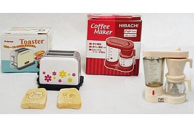 Coffee Maker & Toaster (White・Kahei), Re-Ment, Trading, 4521121500898