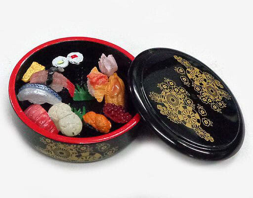 Puchi Sample Book Sushi Oke Figure, Re-Ment, Trading