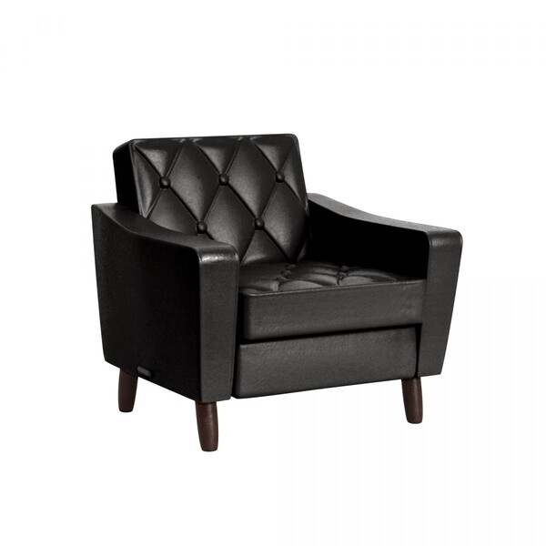 karimoku 60 Miniature Furniture 1st, Miniature [4589573455708] (5. Lobby Chair 1 Seater Standard Black), Ken Elephant, Trading, 4589573455708