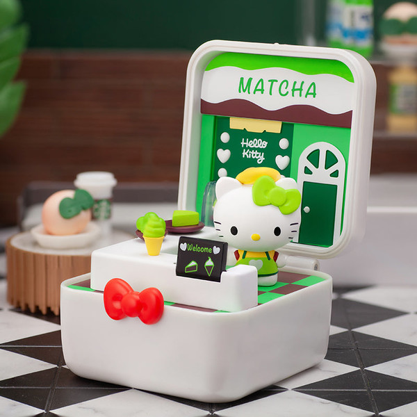 Hello Kitty (Matcha Dessert Shop), Sanrio Characters, Pop Mart, Pop Mart, Trading