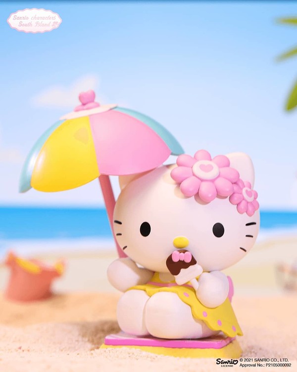 Hello Kitty (Rainbow Parasol), Sanrio Characters, Pop Mart, Pop Mart, Trading