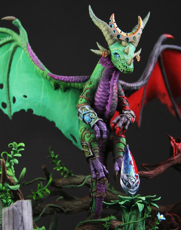 Ysera, World Of Warcraft, Individual sculptor, Garage Kit