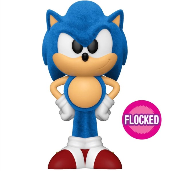 Sonic the Hedgehog (Classic Sonic, Flocked Chase), Sonic The Hedgehog, Funko Toys, Trading