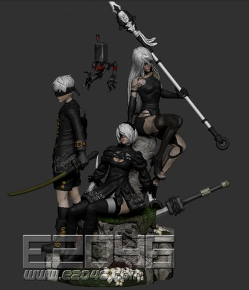 YoRHa No.2 Type B, NieR:Automata, E2046, Garage Kit, 1/6