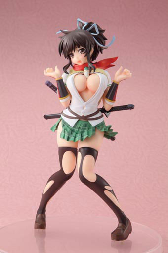 Asuka (NyuuNyuu Sozai Shiyo), Senran Kagura, Chara-Ani, Toy's Works, Pre-Painted, 1/8, 4543341134240