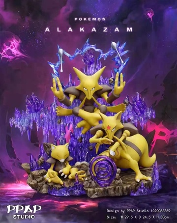 Abra, Alakazam, Kadabra (Alakazam), Pokemon, Individual Sculptor, Pre-Painted